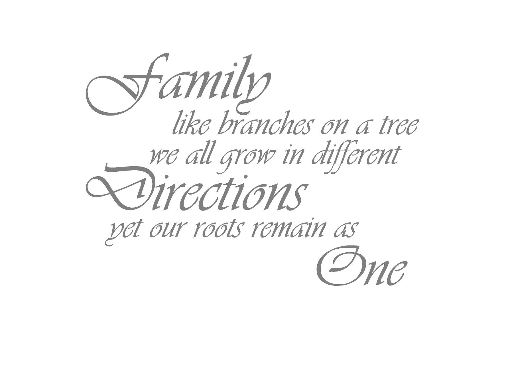 Family like a branches on a tree