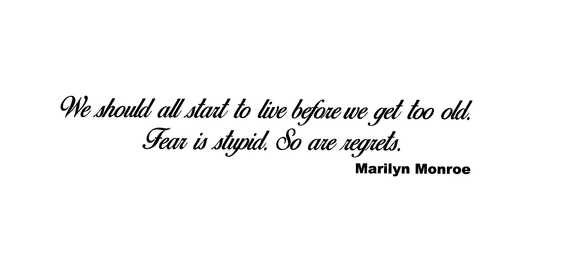 Marilyn Monroe We should all