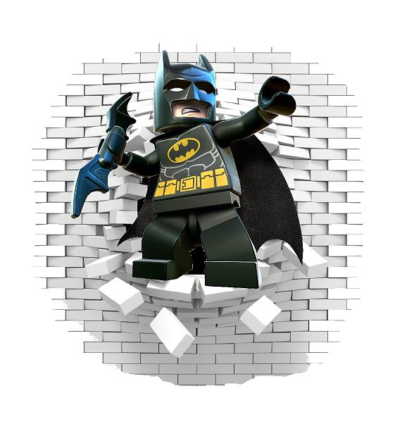Batman legó 2 hola í vegg