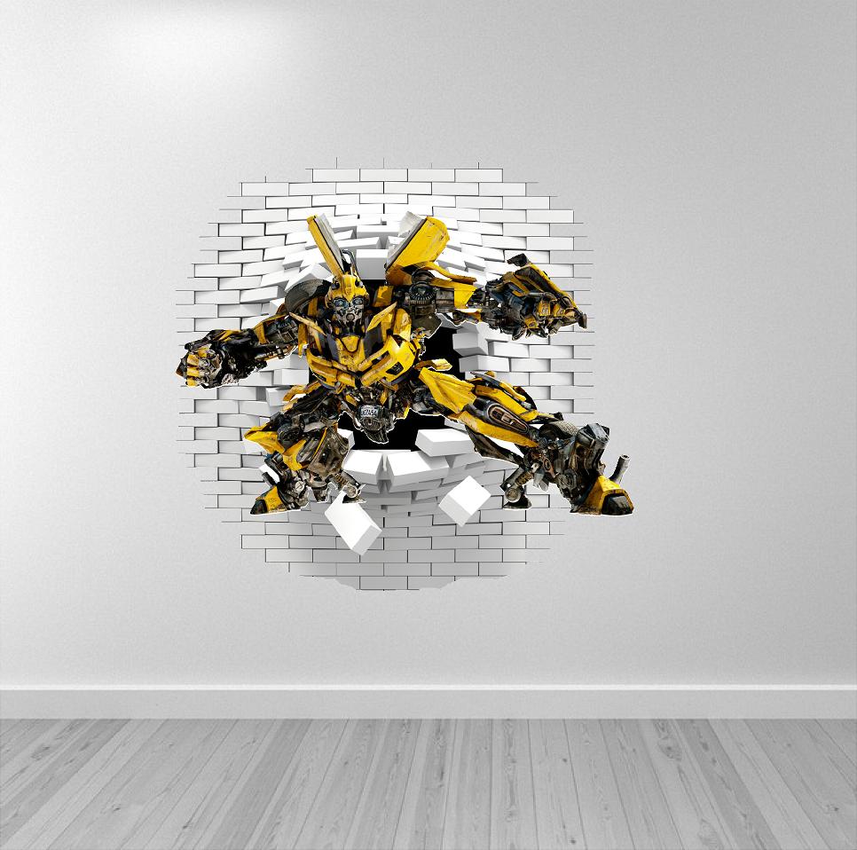Bumblebee Transformers hola í vegg (2)
