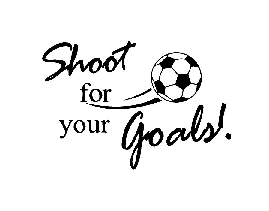 Shoot for your goals .